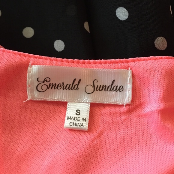 Emerald Sundae Polka Dot Mini Dress - Picture 4 of 5